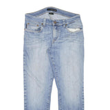 CALVIN KLEIN JEANS Womens Slim Blue Denim Light W31 L26 Slim Fit Straight Jeans