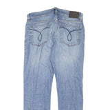 CALVIN KLEIN JEANS Womens Slim Blue Denim Light W31 L26 Slim Fit Straight Jeans