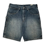 Wrangler Carpenter Shorts - 34W 9L Dark Wash Cotton