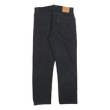 LEVI'S 501 BIG E Womens Jeans Black Regular Straight Denim W27 L26 Button Fit