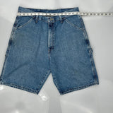 Wrangler Carpenter Shorts - 33W 10L Blue Denim