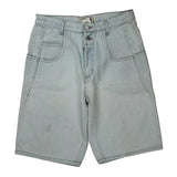Made In USA Guess Denim Shorts - 29W UK 12 Light Wash Denim