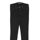LEVI'S 711 Womens Jeans Black Slim Skinny Denim W28 L29 Zip Cotton Blend