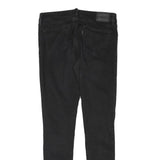 LEVI'S 711 Womens Jeans Black Slim Skinny Denim W28 L29 Zip Cotton Blend