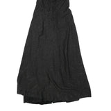 VICKY VALERE Womens Black Sparkle Halter Midi Dress Polyester Blend XS Elegant