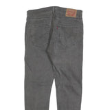 LEVI'S 512 Tapered Mens Jeans Grey Slim Tapered Denim Medium W33 L30 Stylish Fit