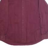 CAMBRIDGER CLASSICS Mens Maroon Casual Shirt XL Button Front Chest Pocket