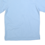 CHAPS Mens Blue Polo Shirt M Cotton Blend Short Sleeve Plain Classic Comfort