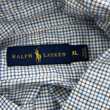 Ralph Lauren Checked Shirt - XL Blue Cotton