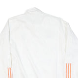 ADIDAS Mens White & Orange Juventus Football Track Jacket XL Polyester Blend Zip