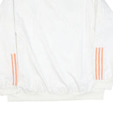 ADIDAS Mens White & Orange Juventus Football Track Jacket XL Polyester Blend Zip