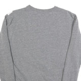 ELLESSE Womens Grey Sweatshirt Cotton Blend Crew Neck UK 10 Logo Print Casual