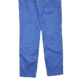 CARHARTT Mens Regular Blue Cotton Blend Trousers W32 L32 Casual Workwear Zip