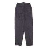 BULL DOZEN Womens Jeans Black Relaxed Straight Denim W24 L29 Elastic Waistband