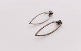 Silver Eye-Shaped Earrings – Elegant Sterling Silver Jewelry for Women