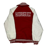 Lc Chenille Appeal Varsity Jacket - Medium Red Leather