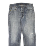 LEVI'S 501 Mens Jeans Blue Regular Straight Denim Medium W36 L31 Classic Fit