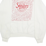 LEE Mens White Boyd Co Seniors Class Of 91 Crew Neck XL Sweatshirt Cotton Blend