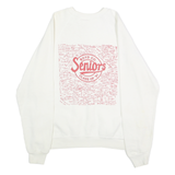 LEE Mens White Boyd Co Seniors Class Of 91 Crew Neck XL Sweatshirt Cotton Blend