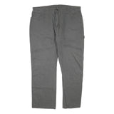 DICKIES Womens Grey Cotton Blend Regular Straight Trousers W40 L30 Workwear