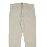 LEVI'S Mens Slim Beige Cotton Blend Slim Trousers W30 L27 Casual Zip Closure