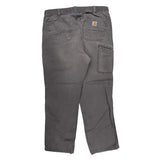 Carhartt Carpenter Trousers - 36W 30L Grey Cotton
