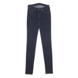 LEVI'S Womens Jeans Blue Slim Skinny Denim Raw W24 L34 Stretch Cotton Blend