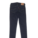 LEVI'S Womens Jeans Blue Slim Skinny Denim Raw W24 L34 Stretch Cotton Blend