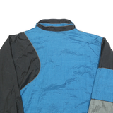 JCPENNEY Mens Blue & Grey Colourblock Zip Jacket L Polyester Windbreaker
