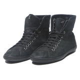 LOUIS VUITTON Mens Black Leather High Top Trainers UK 6 Premium Designer