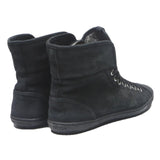 LOUIS VUITTON Mens Black Leather High Top Trainers UK 6 Premium Designer