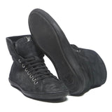 LOUIS VUITTON Mens Black Leather High Top Trainers UK 6 Premium Designer