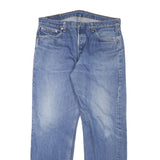 LEVI'S 501 Mens Jeans Blue Regular Straight Denim Light W35 L31 Classic Button
