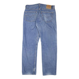LEVI'S 501 Mens Jeans Blue Regular Straight Denim Light W35 L31 Classic Button