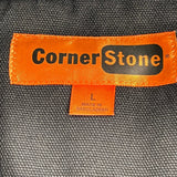 Professional Roofing Authorized Contractor Corner Stone Jacket - Large Black Cotton Blend