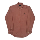 Ralph Lauren Checked Shirt - Small Red Cotton