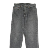 LEVI'S Mens Jeans Black Regular Straight Denim Medium W30 L30 Classic Button Fly