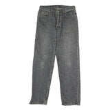 LEVI'S Mens Jeans Black Regular Straight Denim Medium W30 L30 Classic Button Fly