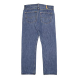 LEVI'S 501 Mens Jeans Blue Classic Straight Denim Medium W36 L32 Button Closure