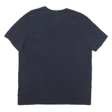 NAUTICA Mens Navy & White Pocket T-Shirt XL Short Sleeve Crew Neck Cotton Blend