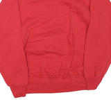 TULTEX Womens Red Cotton Blend Crew Neck L Sweatshirt Teddy Bear Flag Graphic