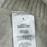 Age 6 Tommy Hilfiger Argyle Sweater - XS Beige Cotton