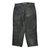 North Peak Double Knee Jeans - 36W 30L Grey Cotton