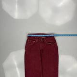 Levis Jeans - 24W UK 6 Red Cotton