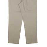 DOCKERS Mens Regular Fit Beige Cotton Blend Straight Leg Trousers W36 L29
