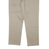 DOCKERS Mens Regular Fit Beige Cotton Blend Straight Leg Trousers W36 L29