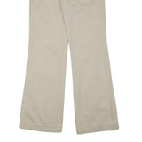 J.CREW Womens Cotton Blend Beige Regular Fit Straight Leg Trousers W31 L32