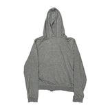 Nike Hoodie - Large Grey Cotton Blend