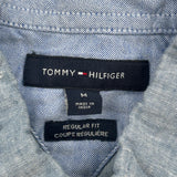 Tommy Hilfiger Short Sleeve Shirt - Medium Blue Cotton