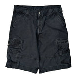 Levis Cargo Shorts - 36W 10L Black Cotton